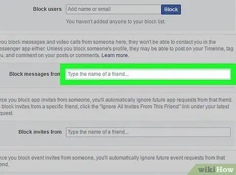 Image titled Block Facebook Messages on a PC or Mac Step 4