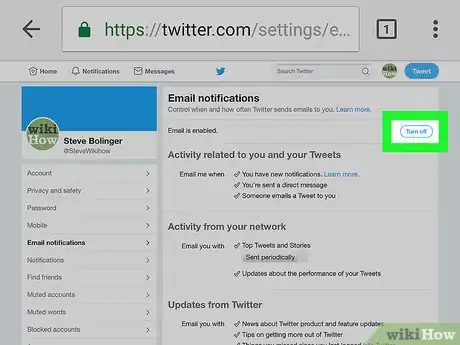 Image titled Stop Twitter Emails on iPhone or iPad Step 9
