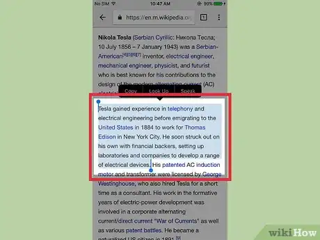 Image titled Get a Speak Button for Selected Text on an iPhone Step 6