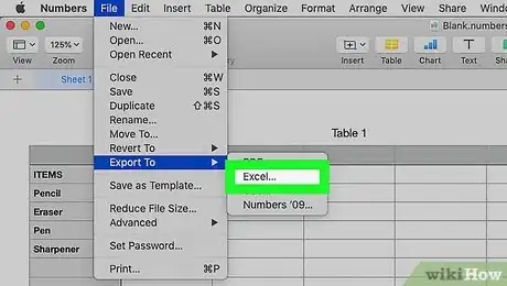 Image titled Convert .Numbers to .Xls Step 11