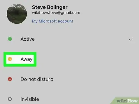 Image titled Set Your Status to Away in Skype Step 4