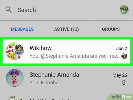 Image titled Ask Questions on Facebook Messenger on Android Step 2