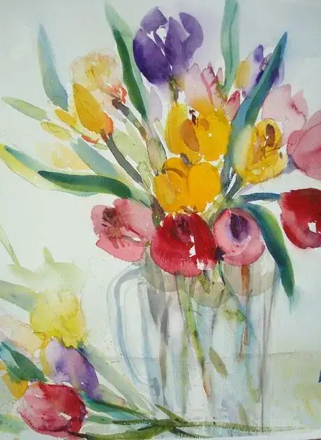 Image titled Tulips in glass