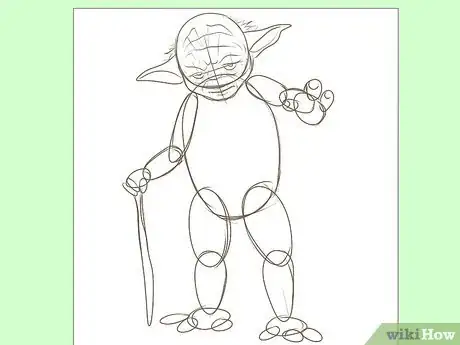 Image titled Draw Yoda from Star Wars Step 4