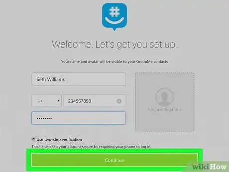 Image titled Join GroupMe on PC or Mac Step 6