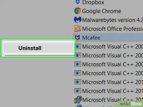 Image titled Uninstall McAfee Internet Security Step 5