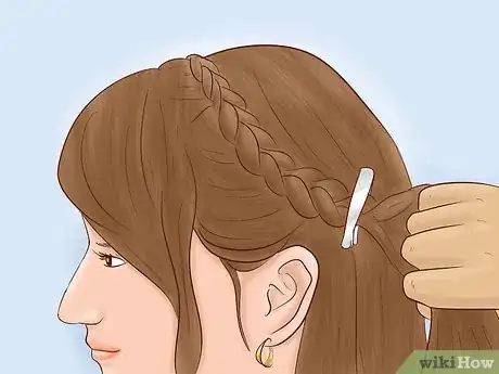 Image titled Do a Braided Flower Crown Hairstyle Step 4