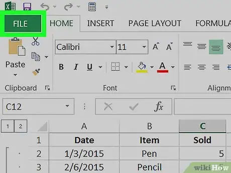 Image titled Convert Excel to CSV on PC or Mac Step 2