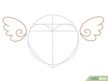 Image titled Draw a Heart with Wings Step 3