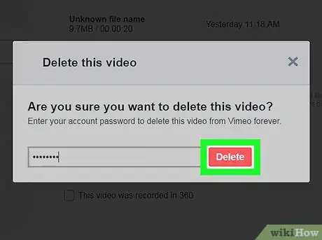 Image titled Delete a Video on Vimeo on PC or Mac Step 7