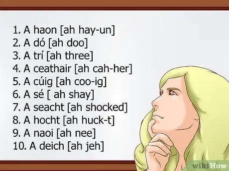 Image titled Count to 10 in Irish Step 1