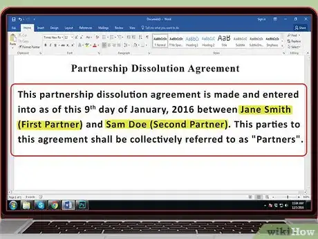 Image titled Write a Business Separation Agreement Step 4