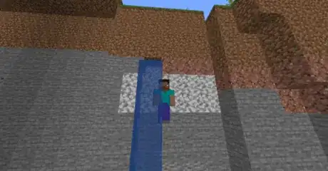 Image titled Get down a minecraft ravine step 3.png