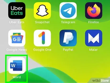 Image titled Save a Word Document in iCloud Step 1