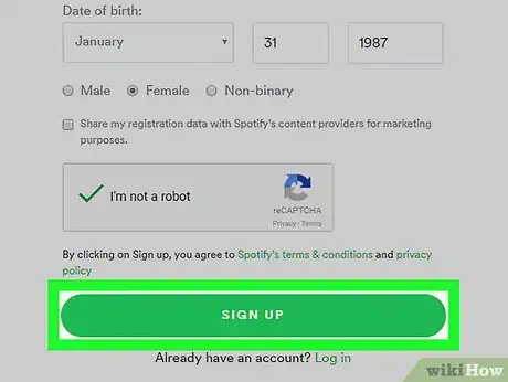 Image titled Create a Spotify Account Without Facebook on a PC or Mac Step 7