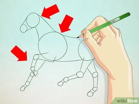 Image titled Draw a Realistic Looking Horse Step 3