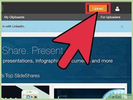 Image titled Upload a Slideshow to SlideShare Step 3