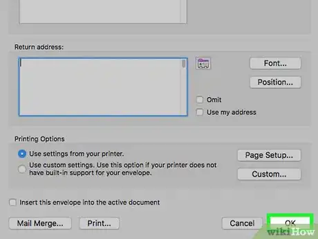 Image titled Print on an Envelope Using Microsoft Word Step 27