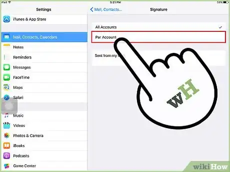 Image titled Change the Email Signature on an iPad Step 4