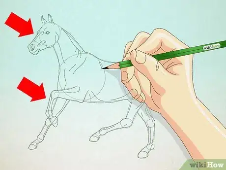 Image titled Draw a Realistic Looking Horse Step 4