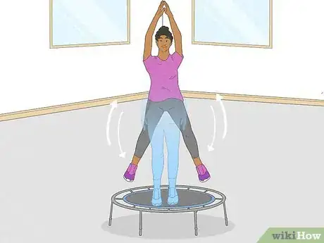 Image titled Exercise on a Trampoline Step 3