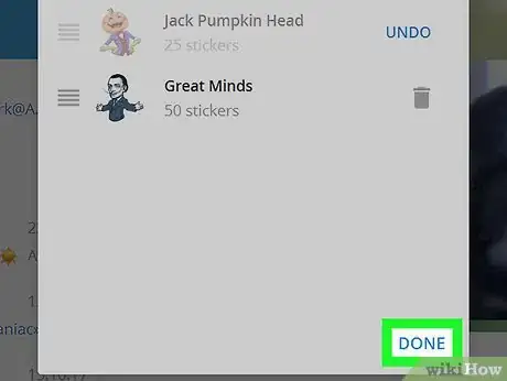 Image titled Remove Stickers on Telegram on PC or Mac Step 7