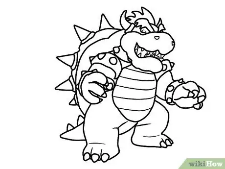 Image titled Draw Bowser Step 9
