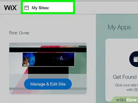Image titled Delete a Site on Wix on PC or Mac Step 4