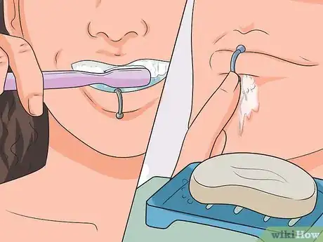 Image titled Take Care of a Lip Piercing Step 16