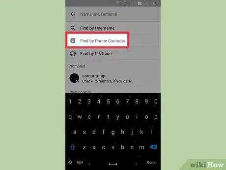 Image titled Import Contacts on Kik Messenger Step 3