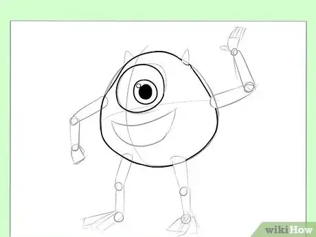 Image titled Draw Mike from Monster's, Inc Step 3