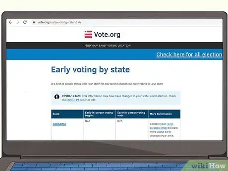 Image titled Vote Early Step 1