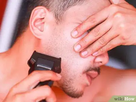 Image titled Shave With an Electric Shaver Step 12
