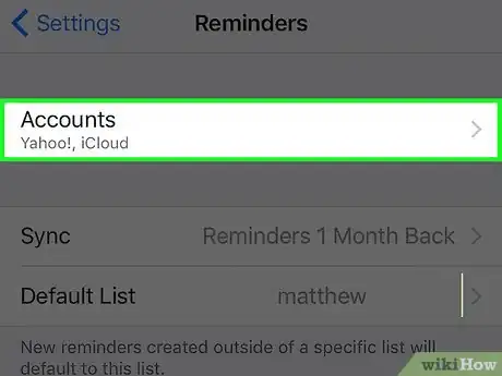 Image titled Link the Reminders App to an Email Account on an iPhone Step 3