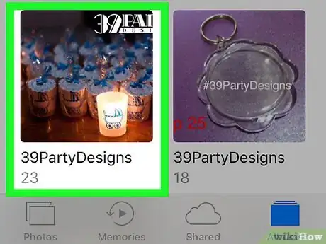 Image titled Make a Private Album on an iPhone Step 3