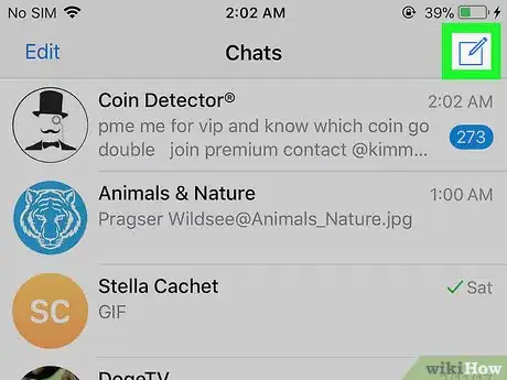 Image titled Start a Telegram Group on iPhone or iPad Step 2