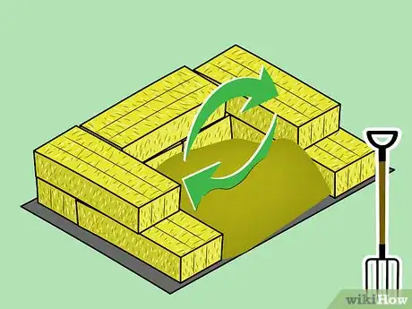 Image titled Build a Straw Bale Compost Bin Step 8