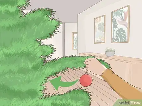 Image titled Hang Heavy Ornaments on a Real Tree Step 6