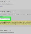 Enable Extensions in Chrome's Incognito Mode