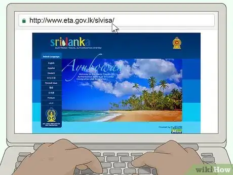 Image titled Apply for a Visa for Sri Lanka Step 1