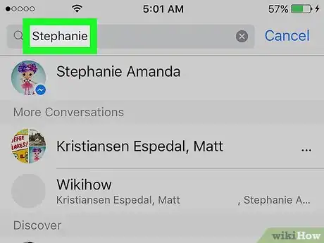 Image titled Search on Facebook Messenger on iPhone or iPad Step 3