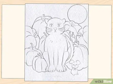 Image titled Paint a Scared Halloween Cat Step 3
