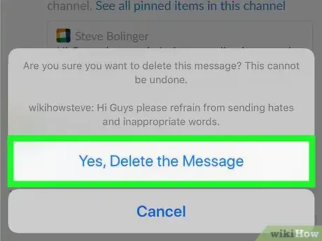 Image titled Delete a Slack Message on iPhone or iPad Step 5