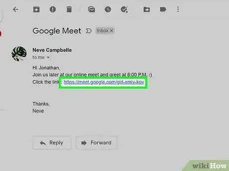 Image titled Accept a Google Meet Invite Step 2