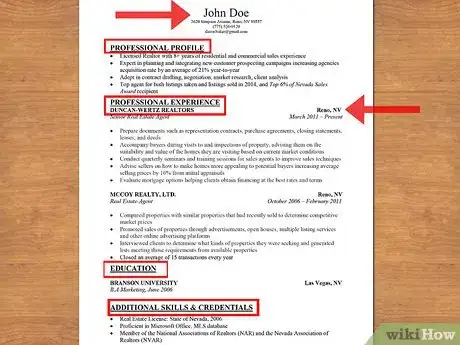 Image titled Write a Resume for a Real Estate Job Step 11