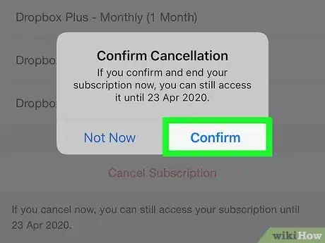 Image titled Cancel a Dropbox Account Step 17