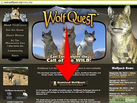 Image titled Play Wolf Quest Step 2