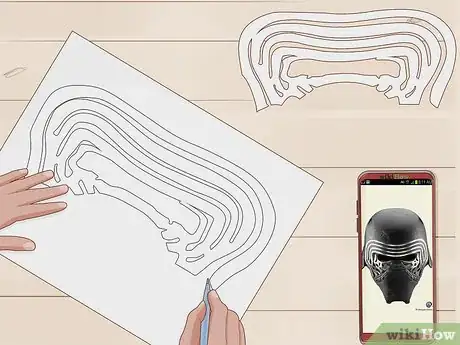 Image titled Make a Kylo Ren Mask Step 16