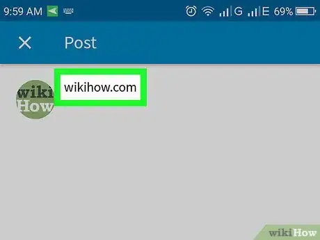 Image titled Post Something on LinkedIn on Android Step 3