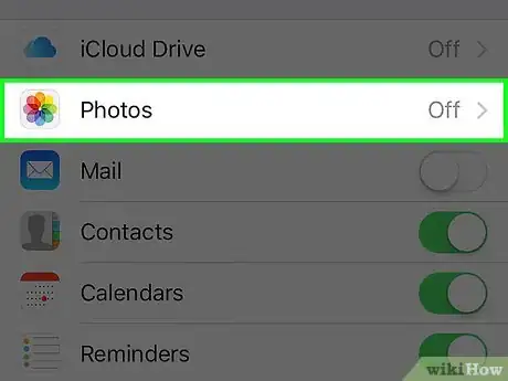 Image titled Enable iCloud Photo Sharing on an iPhone Step 3
